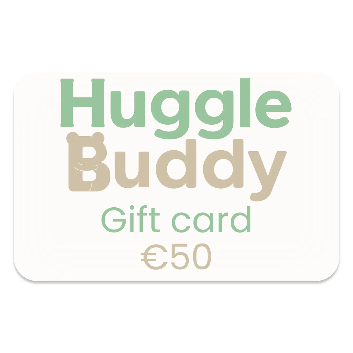 Huggle Buddy Cadeaukaart 50 euro