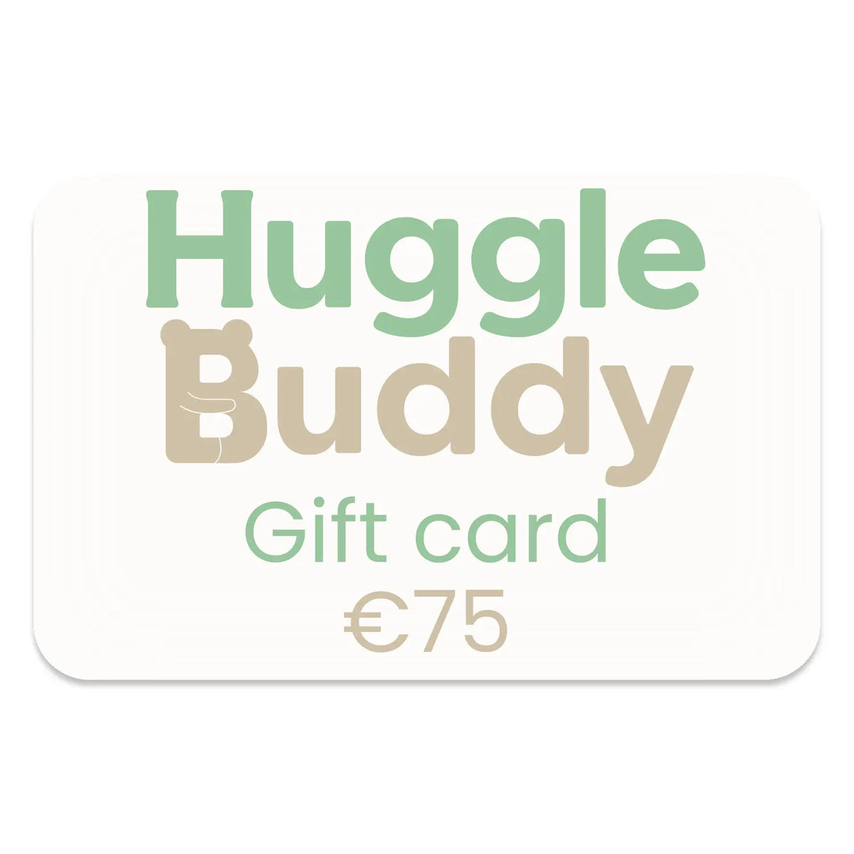 Huggle Buddy Cadeaukaart 75 euro